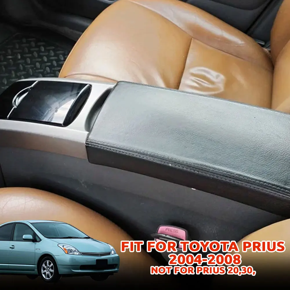 Custom For Toyota Prius 2004 2005 2006-2008 Car Armrest Cover Microfiber leather, Waterproof & Scratch-Resistant, Direct Install