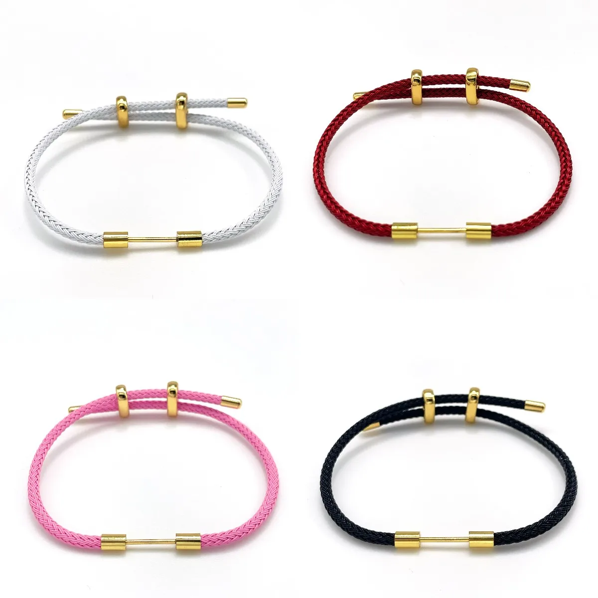 10Pcs Handmade Wire Rope Bangle Adjustable Expandable Handmade Wire Rope Bangle DIY Bracelets Jewelry Accessories Wholesale