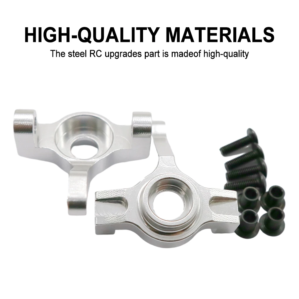 2piece Aluminum Alloy 1/10 Steering Hub Carrier For 94180 RC Car Part RC Car Accessories Replacement Parts view 4