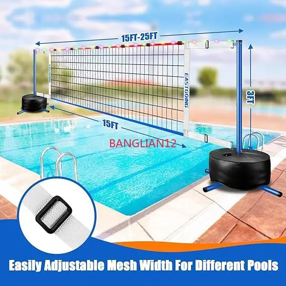 The latest portable removable foldable outdoor indoor entertainment water volleyball grid set