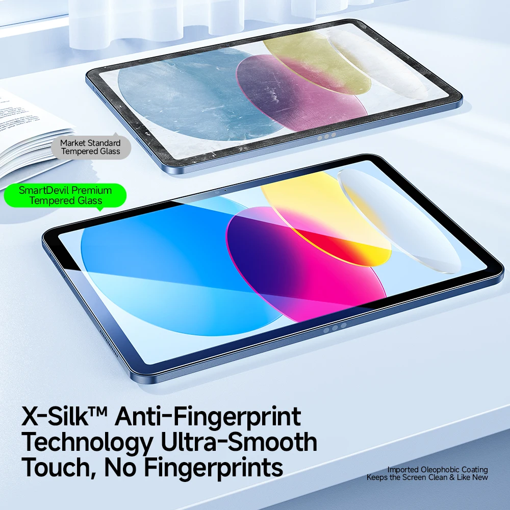 SmartDevil Screen Protector for Redmi Pad 2 HD Clear Tempered Glass Glass Film for Redmi Pad 2 Pro K Pad Smooth Anti-fingerprint