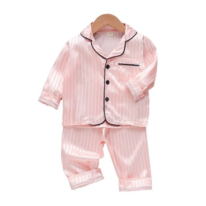 New Spring Autumn Baby Boys Clothes Set Children Pajamas Long Sleeved Shirt Pants 2Pcs/Sets Kids Girls Sleepwear Infant Costume