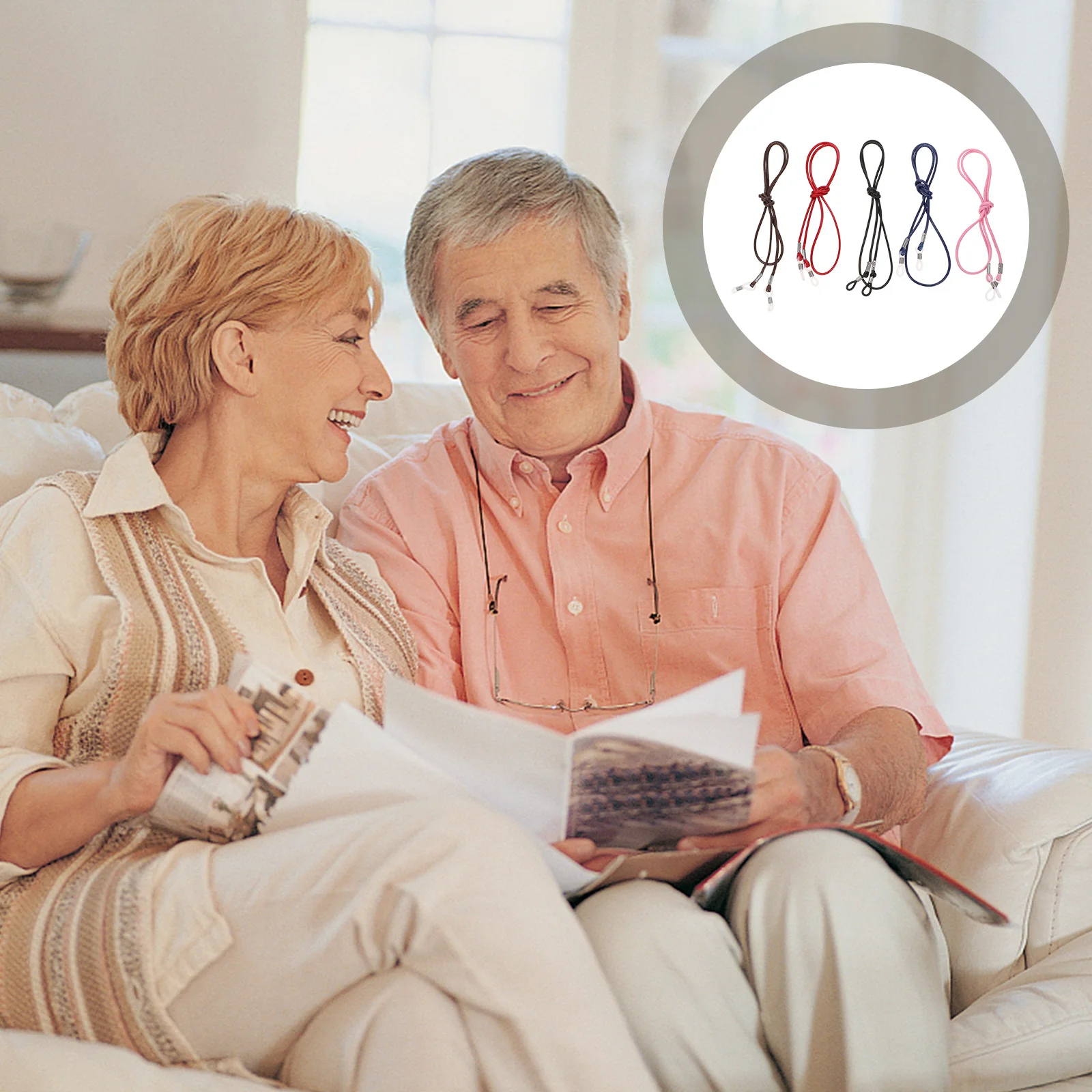 

5Pcs Glasses Hanging Ropes Unique Stylish Lanyard for Eyeglasses Reading Glasses Outdoor Activity Anti-Lost Solution