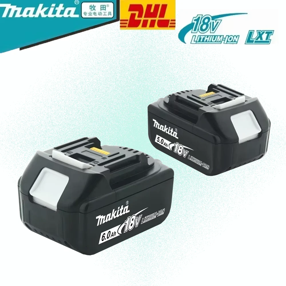 

up-market 100% Original Makita 6Ah for Makita 18V Battery BL1830B BL1850B BL1850 BL1840 BL1860 BL1815 Replacement Li-ion Battery