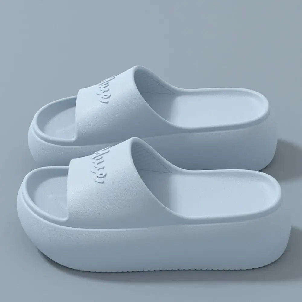 

New Hot Non-slip Thick Sole Slippers Height Increasing Comfort Bathroom Slippers Summer Style Home Slippers Women Beach Wear