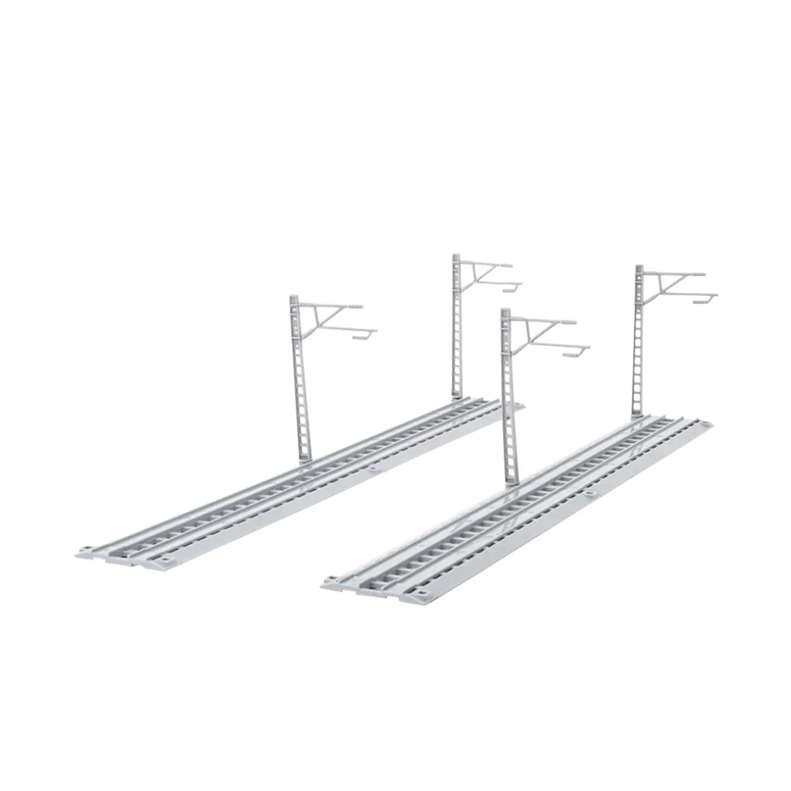 4x Station Platform Hobby Railway Rail für Zubehör Dekoration Landschaft