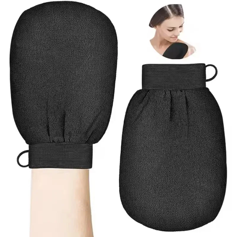 قفازات التقشير - ترفع بضوءًا للبشرة الميتة، رائعة لإزالة البشرة الداكنة أو التقرن الشعري - ألياف فيسكوز 100%