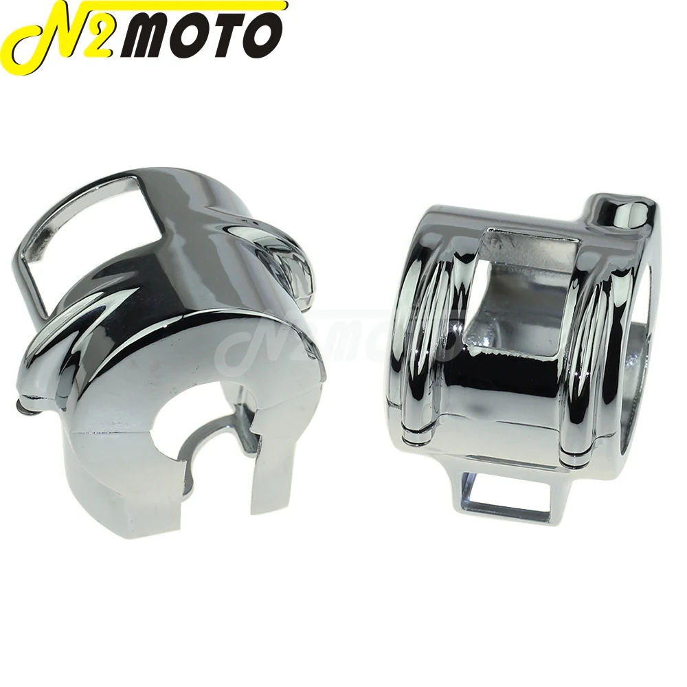 Chrome Switch Housings Cover Handlebar Control Switch House For Honda Shadow VT 750 Spirit ACE Aero VTX 1300 VT1300 600 2010-13