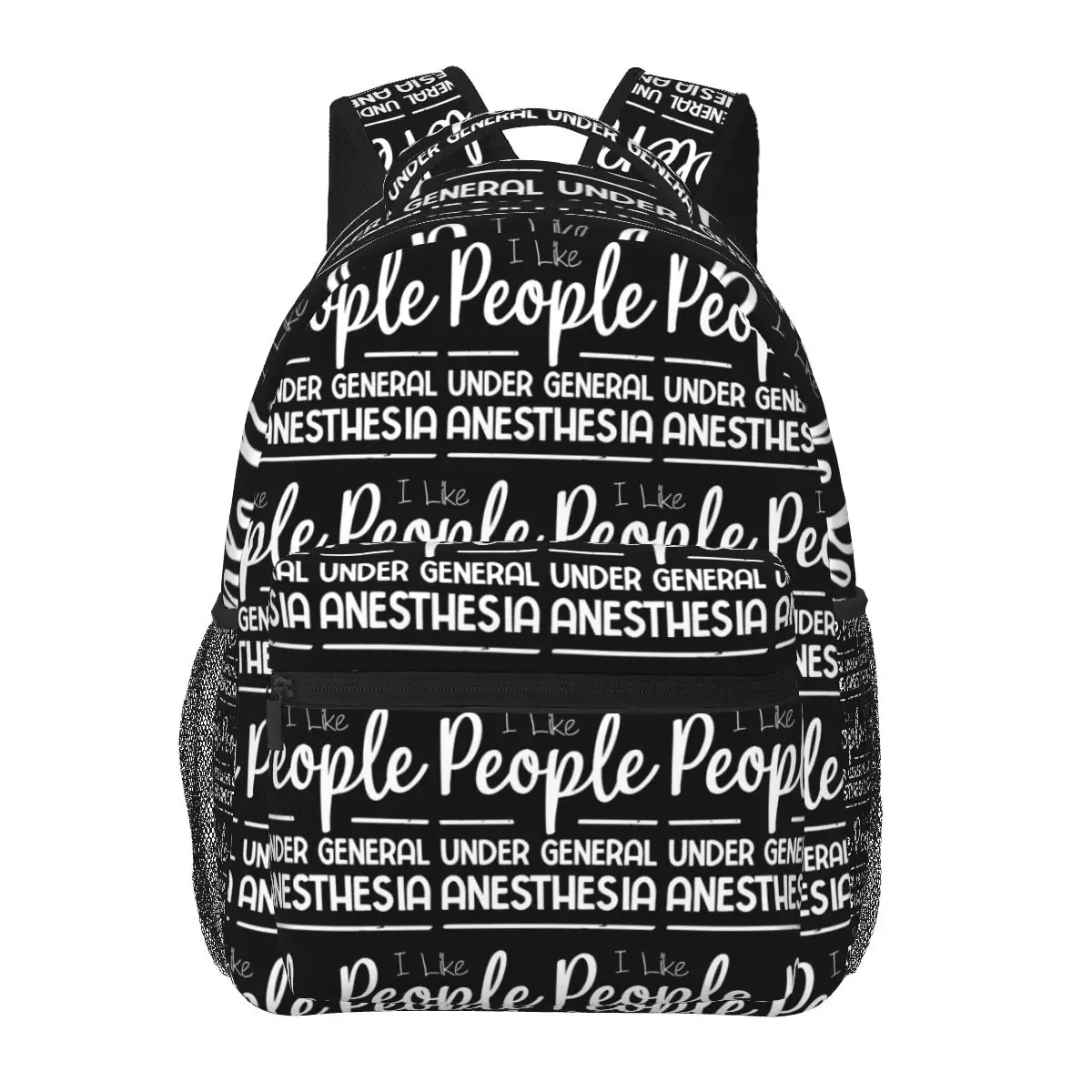 

I Like People Under General Anesthesia Backpack Daypack Large Capacity Kids BookBag School Bag Shoulder Bags for Men Women