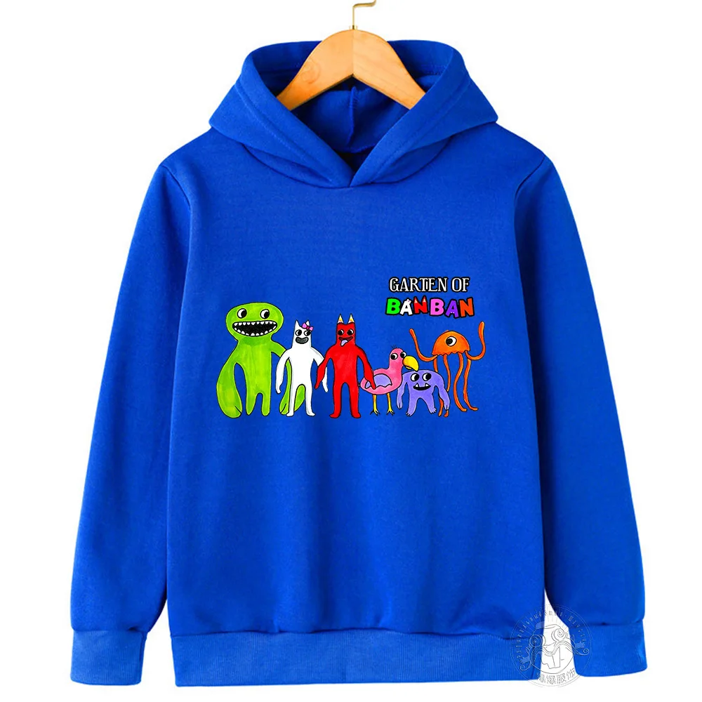 Game Garden of Banban Hoodie Kids Hooded Coats Baby Girls Clothes Teenager Boys Full Sleeve Sweater Children Pullover Sweatshirt