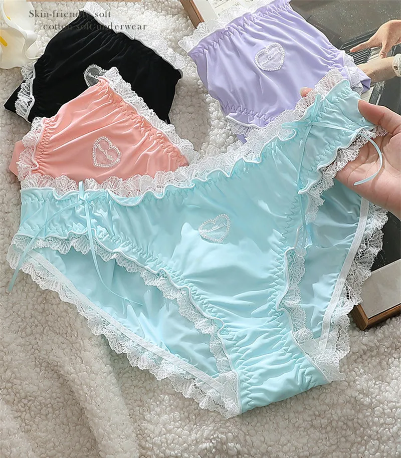 Sexy lingerie ropa interior mujer Lolita private maid cute bragas de mujer Plus size underwear women soft lace panties lenceria