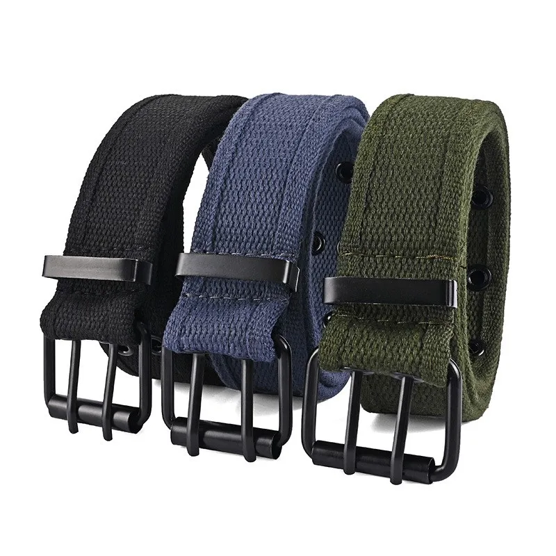 Ceinture Double Nucleostac tissée pour hommes et femmes, ceinture de loisirs, ceinture de sport, ceinture de travail en plein air avec pantalon cargo, ceinture en jean, nouveau, 2021