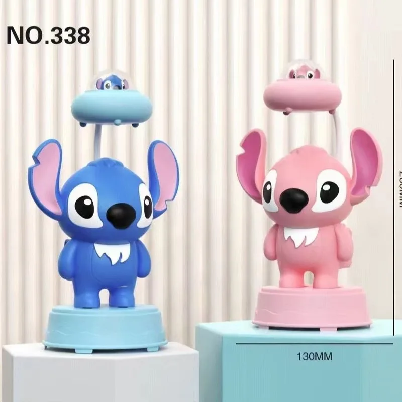 Hot Cartoon Stitch Led Creative Atmosphere Reading Desk Lamp Children'S Pencil Sharpener Usb Learning Light Multifunction Gift