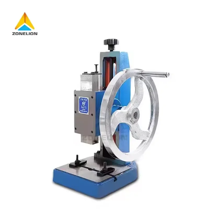JA-2 Precision Manual Punch Press Desktop Hand Operated Shaft Wrinkle Tool for Leather Craft DIY Equipment Heavy Duty Metal