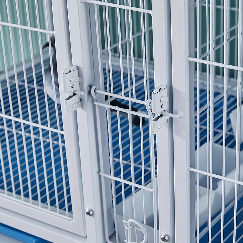 3 Layer 9 Rooms Galvanized Tube Durable Strong Racing Pigeon Breeding Cage with Plastic Tray Box