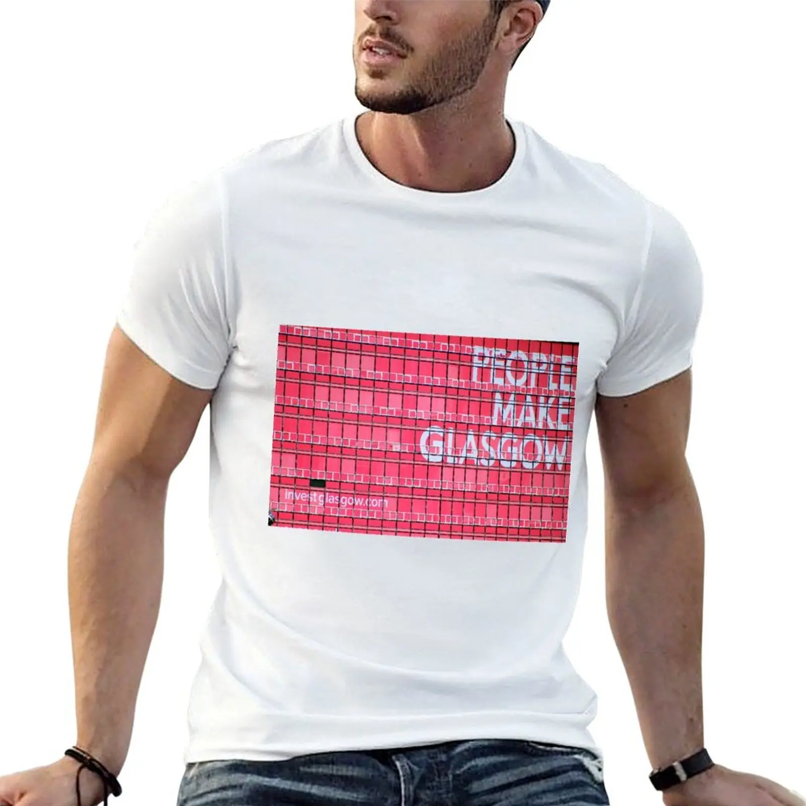 

People Make Glasgow T-Shirt man t shirt luxury t shirts cotton 100% t shirt man casual T-shirt