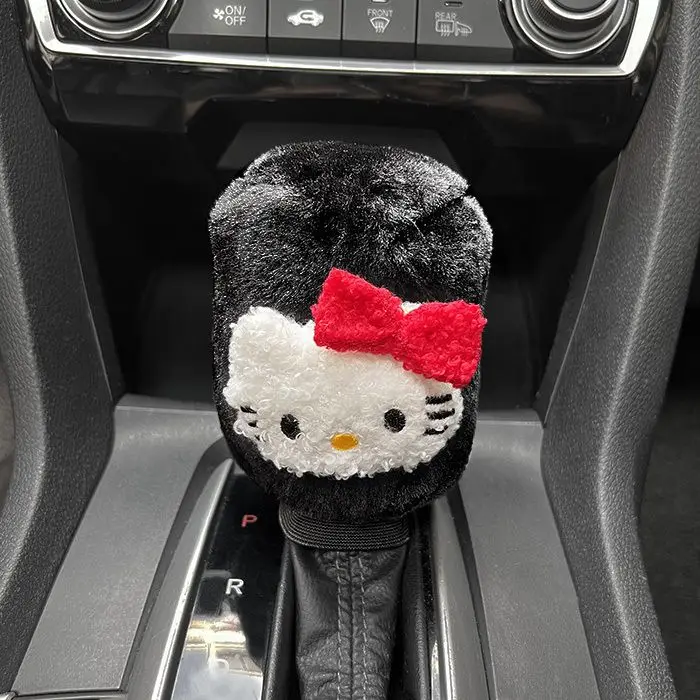 サンリオ-車のギアレバーとハンドブレーキ保護カバー,ぬいぐるみ