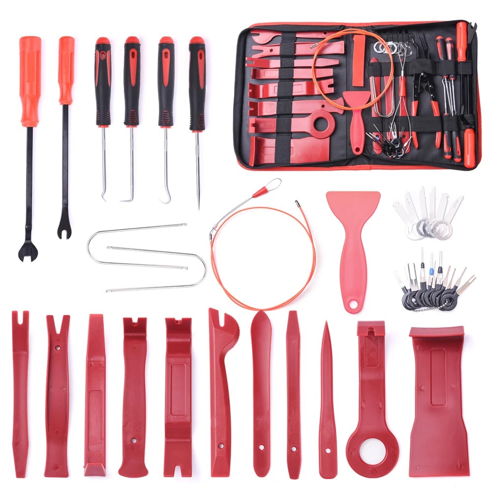OEM C0595 40Pcs/42pcs  Auto Car Repair Trim Removal Tool Set Fastener Remover Panel Kit With Storage Bag
