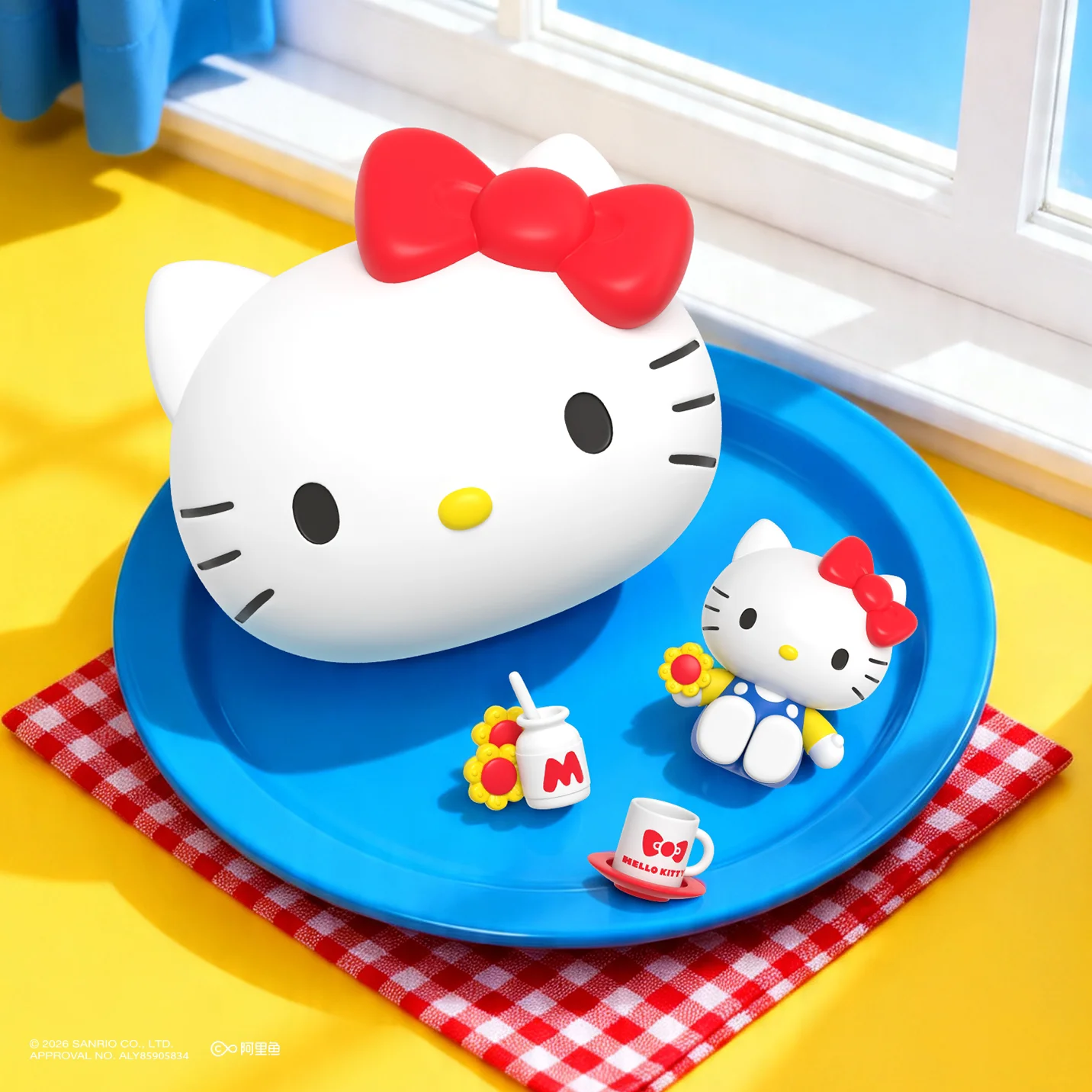 Hello Kitty Daily Fun Series Blind Box Niedliche Sammelfigur 3-in-1 Display- und Aufbewahrungsornament Kawaii Schreibtischdekoration Kindergeschenke