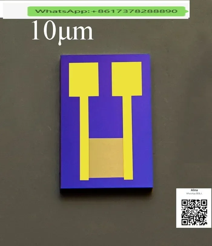 

10μm silicon-based interdigital electrode with high precision and high stability MEMS gas biosensor photoelectric detection