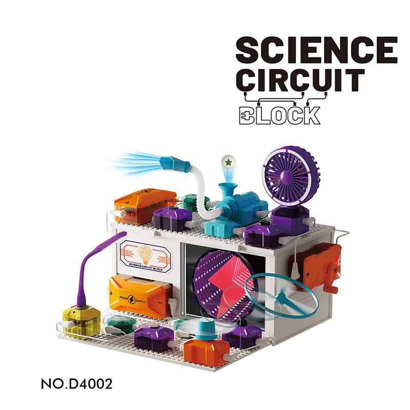 Elektronische technologie van de vierde orde Circuitbouwstenen Assemblage Natuurkunde Wetenschapsexperiment Verkenning Educatief speelgoed D4003