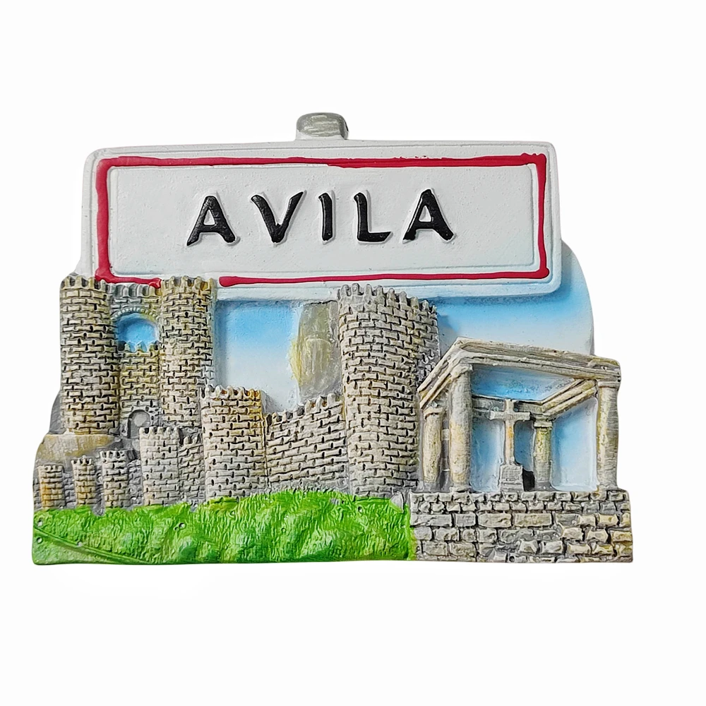 Avila Spain 3D Fridge Magnet Souvenir Gift,Resin Handmade Avila Refrigerator Magnet Home Decoration Collection