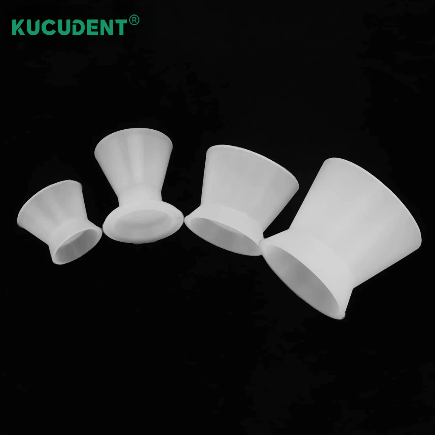 4Pcs/Set Dental Silicone Mixing Cup Rubber Mixing Bowl Flexible Self-setting Cup Autoclavable Dentist Teeth Whitening Tool