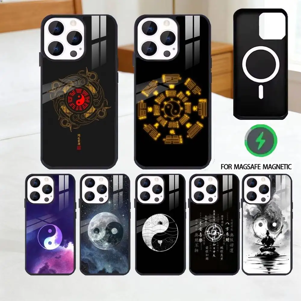 

Tai Qin Phone Case For iPhone 17 16 15 14 13 12 Pro Max Plus for Magsafe Mirror Wireless Magnetic Cover