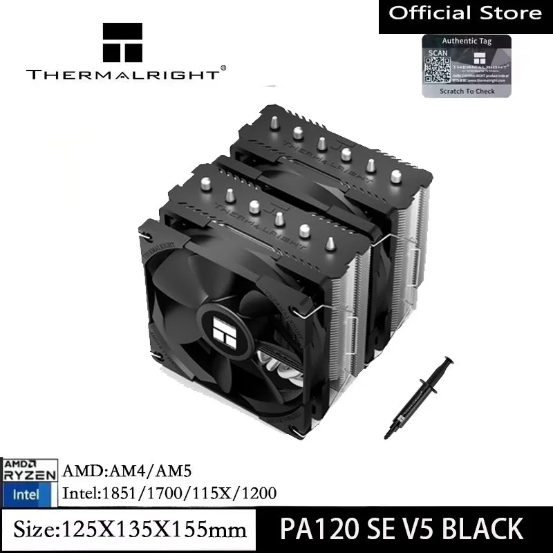 dissipatore-cpu-a-doppia-torre-thermalright-pa120-se-v5-nero-con-tecnologia-aghp-di-5ª-generazione-e-sei-heat-pipe