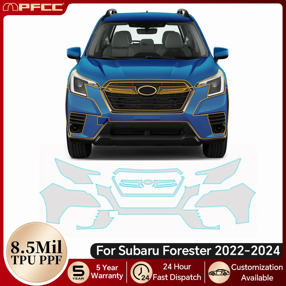 

For Subaru Forester 2022-2024 8.5Mil TPU Anti-scratch Paint Protection Film Pre-cut PPF Bra Car Body Clear Kit Resistant Cover