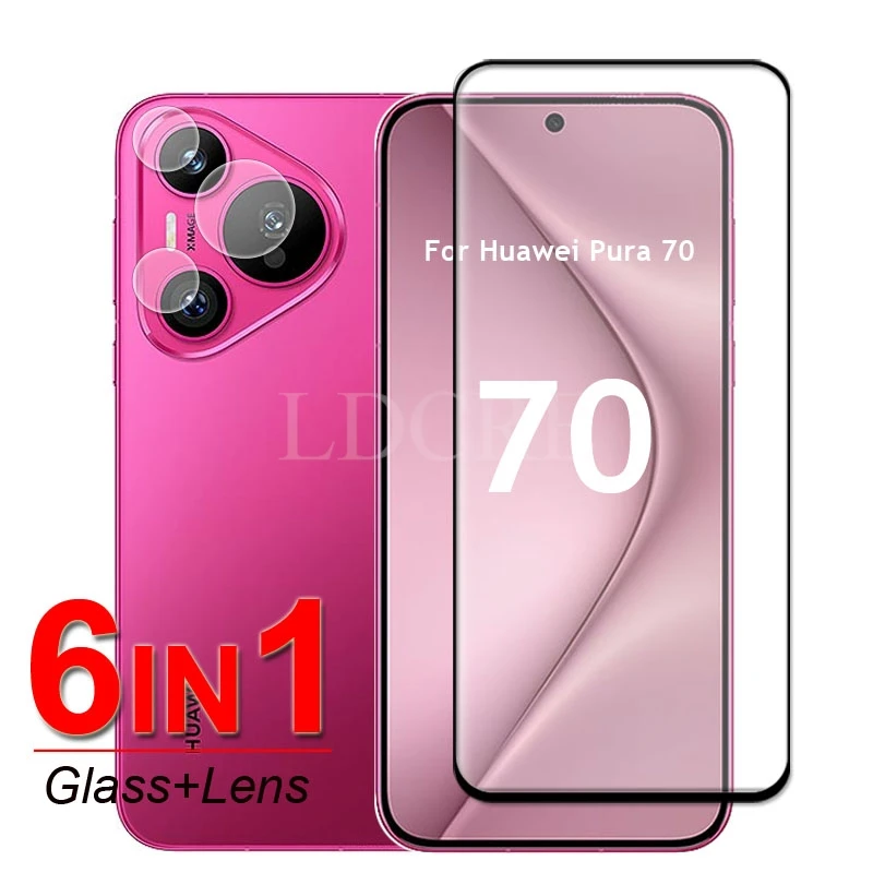 

For Huawei Pura 70 Glass Huawei Pura 70 Tempered Glass Screen Protective Camera Lens Protector HD Film Huawei Pura 70 Glass