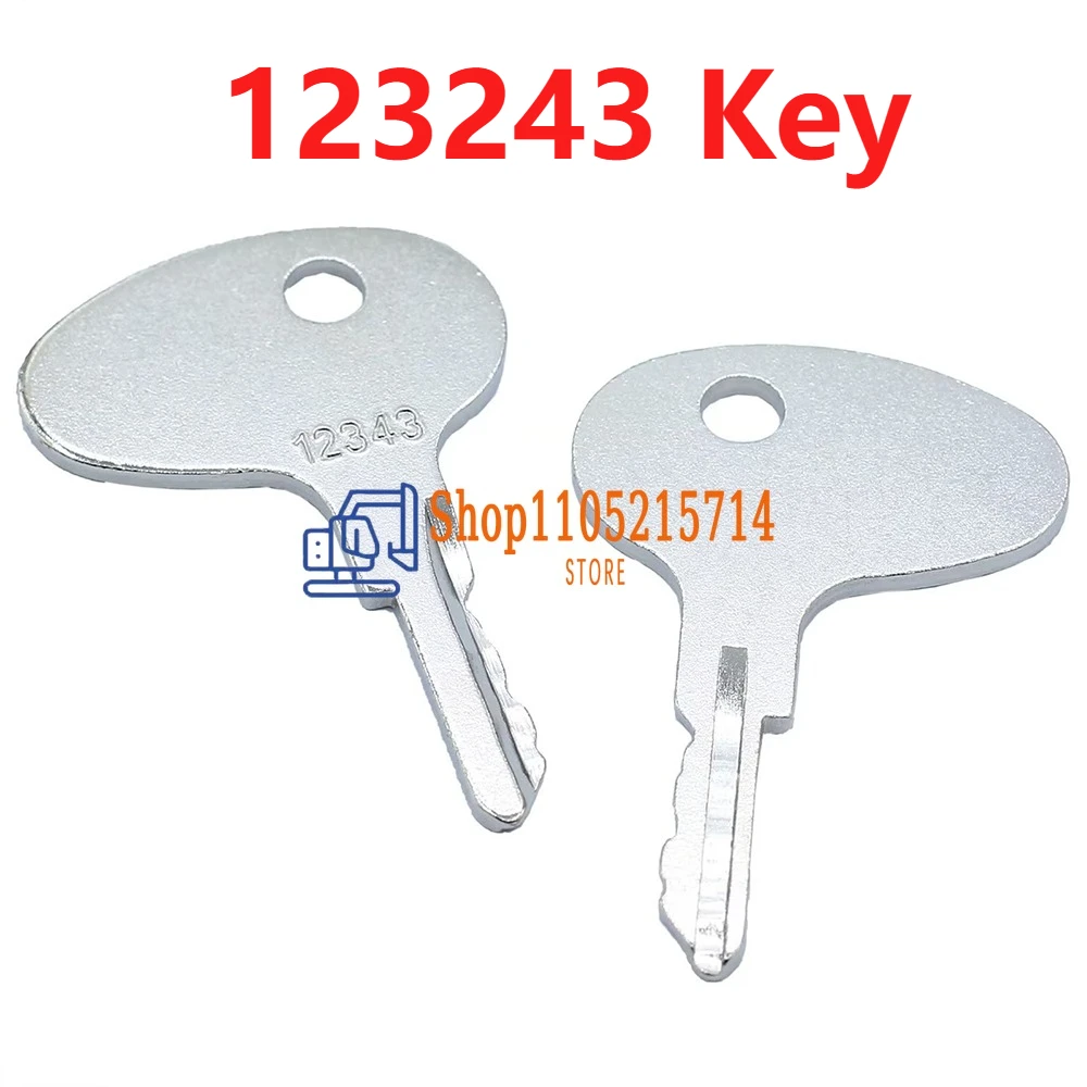 50/30/10/5/1pcs Ignition Keys 123243 12343 912-0514920 Compatible for Mitsubishi BD2 Series Kubota Tractors Forklifts Kumiai