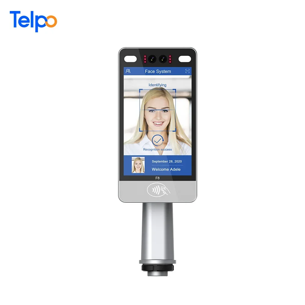 F8 8-inch Outdoor QR Code Rfid/HID Face Recognition Smart Biometric Access Control Products