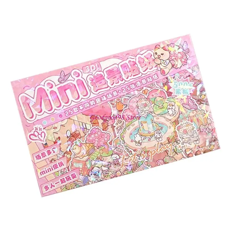 Fun Scene Miniature Scene Cabin Sceon Starther para Scrapbooking Journal