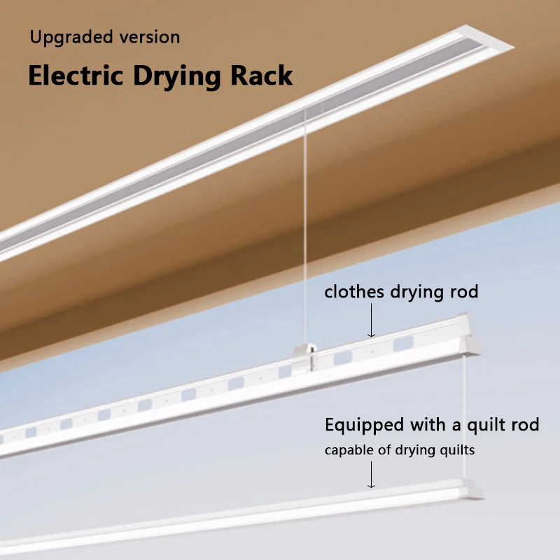 Intelligent Electric Clothes Drying Rack Smart Home Automatic Lifting Ceiling Hanging Smart Drying Features Convenient For