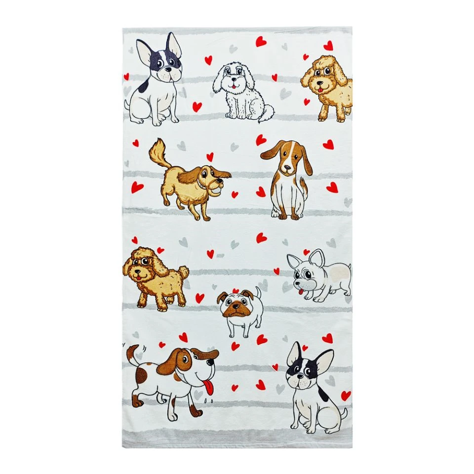 

Cartoon Cats Dog Cotton Large Bath Towels Bathroom Beach for Kids Adults 70*130