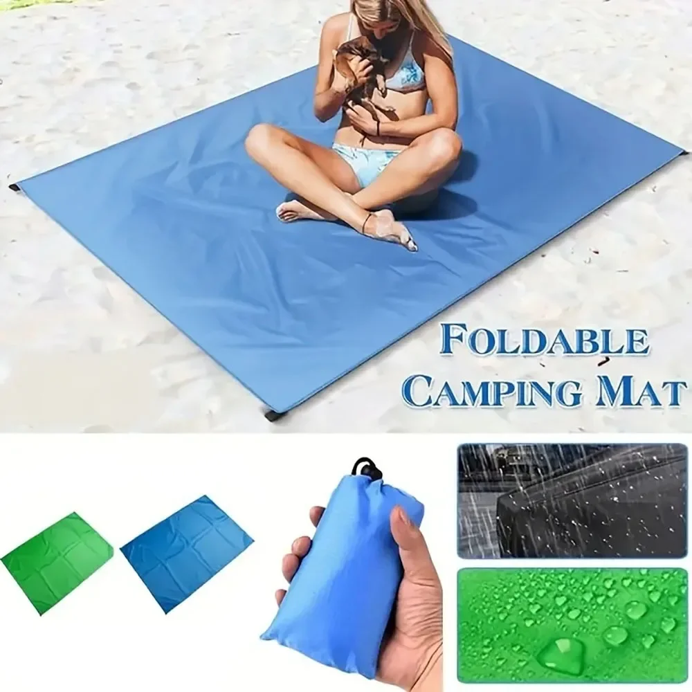 

Outdoor Pocket Picnic Blanket Sandproof Waterproof Lightweight Camping Tarp Portable Quick Dry Compact Hiking Travling Beach Mat