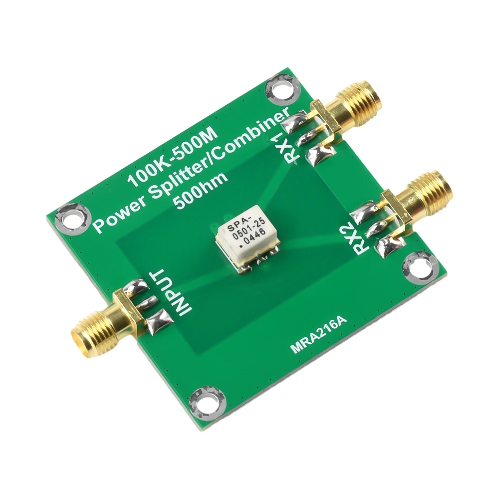 100KHz - 500MHz Passive Power Divider 1 to 2 Impedance 50 ohm Combiner Slater Suitable For Various Application Scenarios