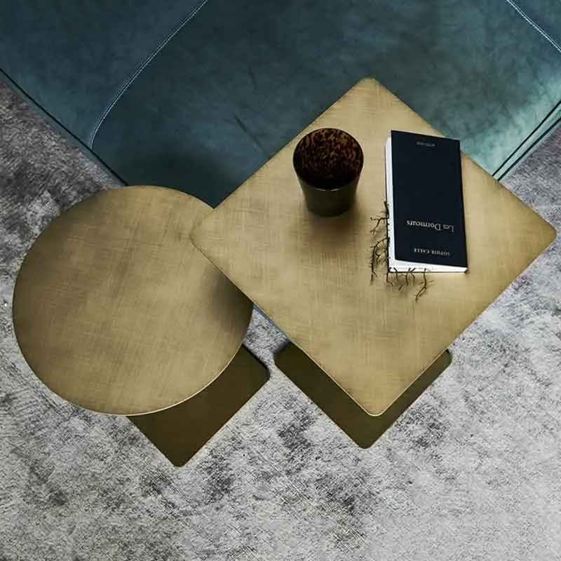 Stainless Steel Tea Table,Metal Lifting Desk,Home Living Room Sofa Side Table,Creative Coffee Table,Nordic Furniture,Customized