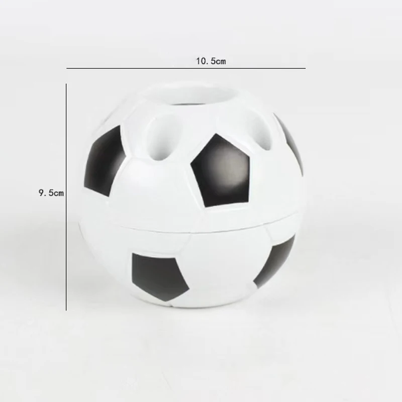 Futebol Pen Holder para Estudante, Caixa De Armazenamento De Plástico, Multi Funcional Papelaria, Presente, 1Pc