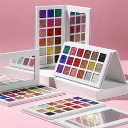 White Paper-tray 18 Colors Private Label Eyeshadow Custom Bulk Eye Shadow Powder Glitter Waterproof Pigment Long-lasting Makeup