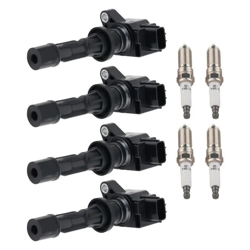 4 Ignition Coils + Spark Plugs for Mazda 3 6 CX-7 L4 ‎2.0/2.3/2.5L UF540 90083