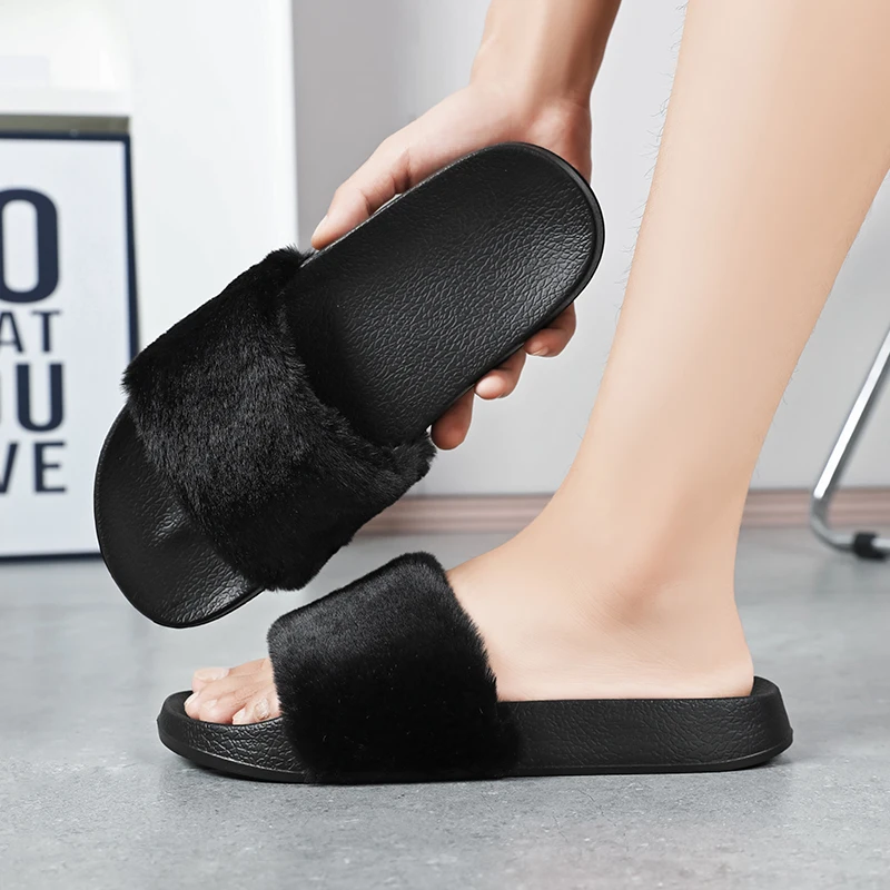 MAEDEF Comfortable Slippers for Men Winter Warm Non-Slip House Shoes Indoor Outdoor Anti-Skid with Plush Fuzzy Lining Slippers - Image 5