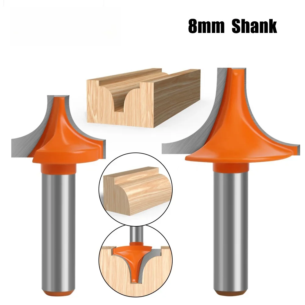 

8mm Shank Milling Cutter Plunging Round Over Bit Engraving Machine Milling Cutter Tungsten Solid Carbide End Mill For Woodwork