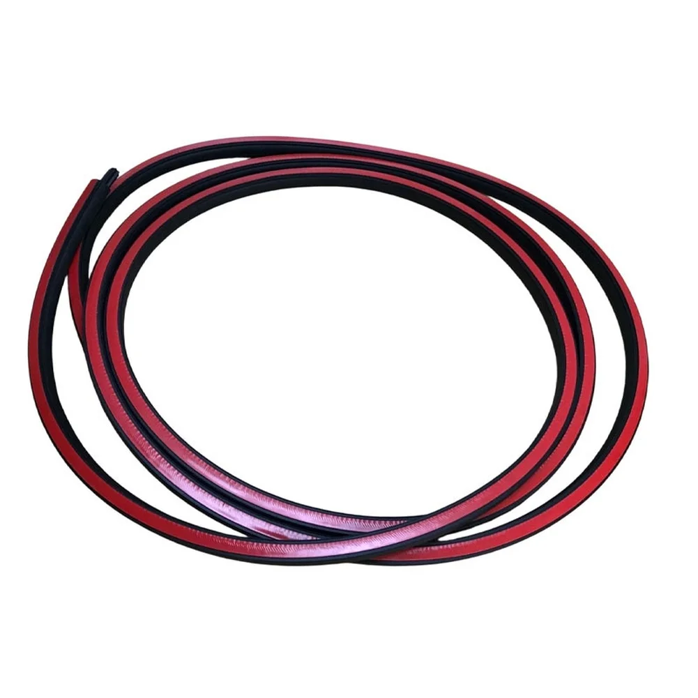 Door Rubber Seal Front Door Weather Strip Wear-resistant Material Front Door Weather Strip Weather Strip Seal Black