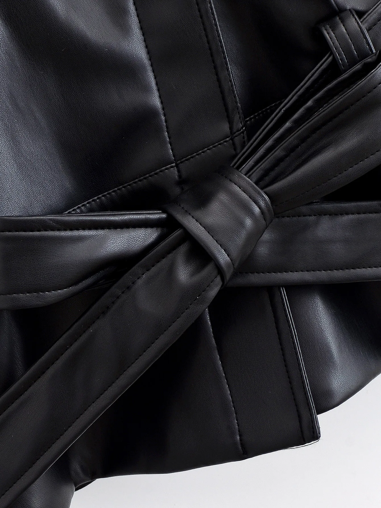 2025 otoño transfronterizo nuevo estilo fresco motocicleta europea y americana Chaqueta corta de cuero abrigo cortavientos de cintura