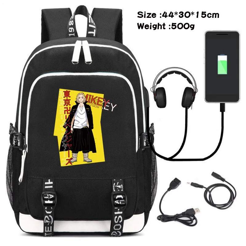 Anime Tokyo Revengers Cartoon Backpack Student School Bag Satchel Laptop Travel Rucksack Daypack