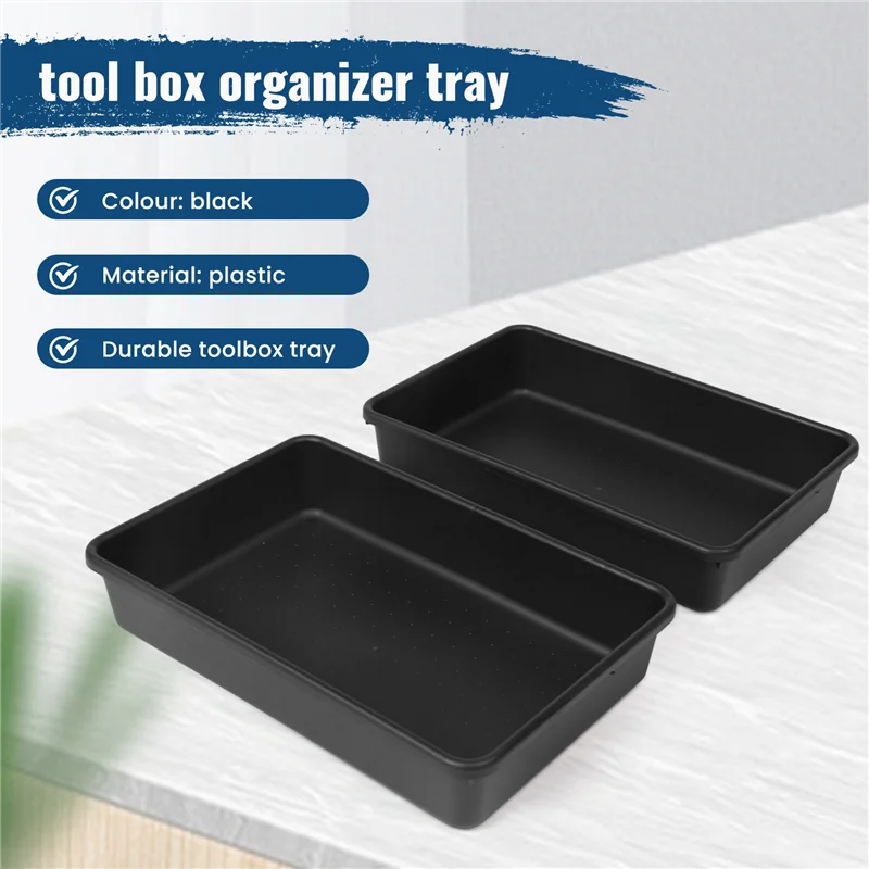 

Tool Box Organizer And Storage Tray, Tool Box Drawer Organizer Bins, Toolbox Organizer Tray Divider Set, Black 64 Pack