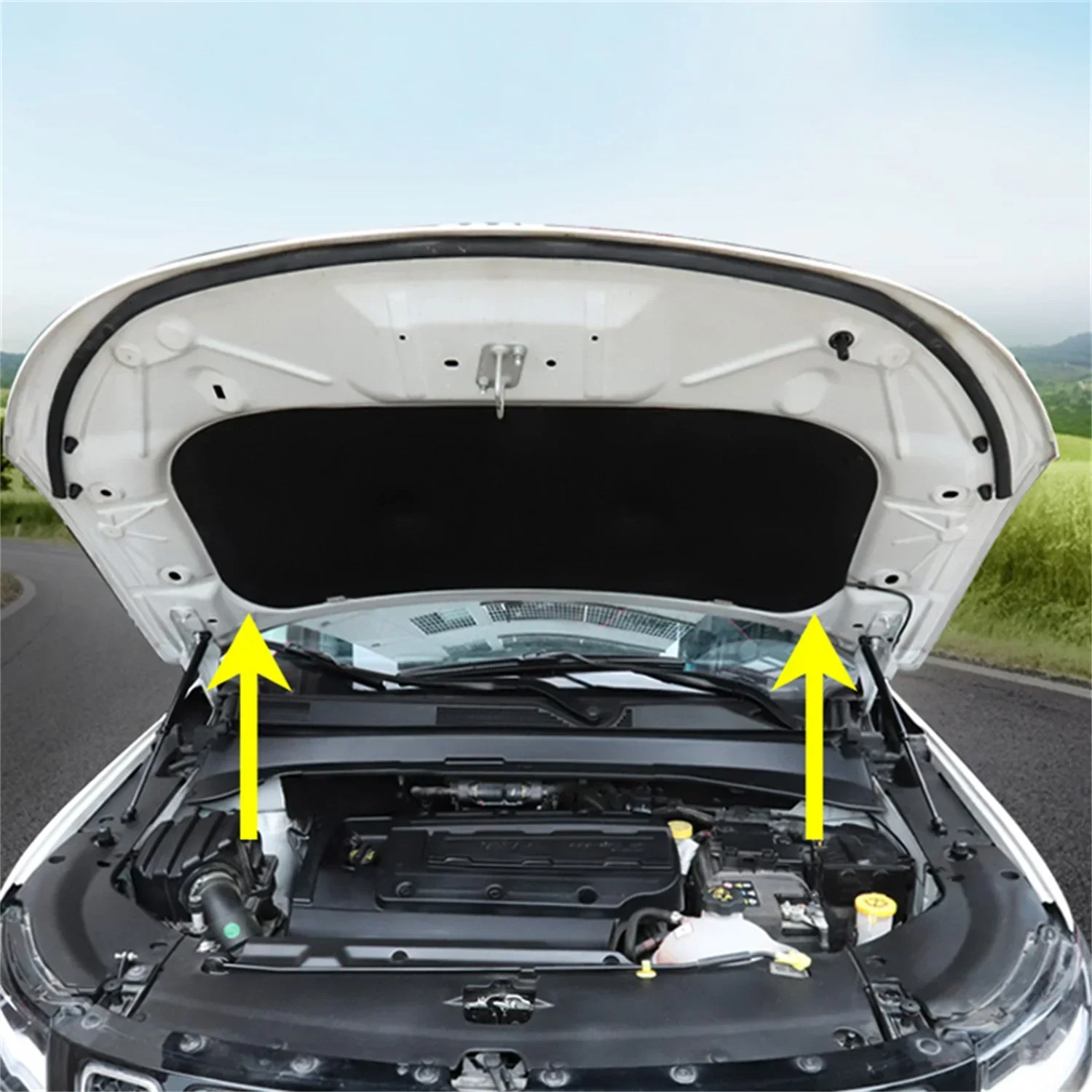 Front Hood Bonnet Lift Support Shock Gas Strut Spring Rod For Jeep Compass 2017 2018 2019 2020 2021 2022 Car Accessories