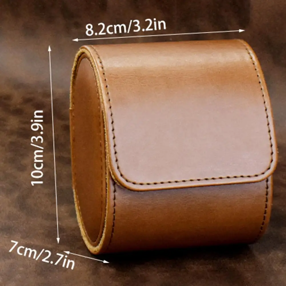 Watch Display Case Liner Design Compact Size Protect Watch Faux Leather Unisex Watch Storage Box With Removable Pillow For Home